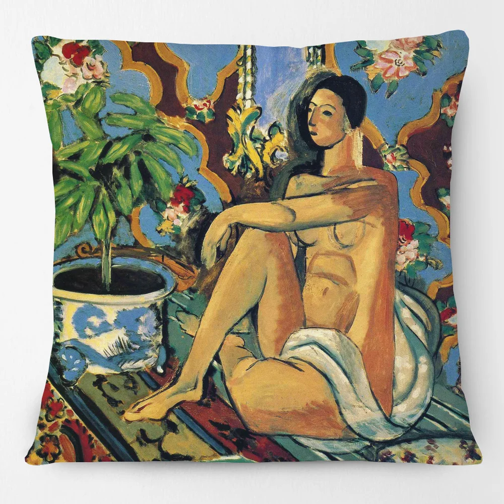 Henri Matisse Colour Paintings Art Cushion Covers Harmony in Red Decorative Sofa Throw Pillow Case | Дом и сад