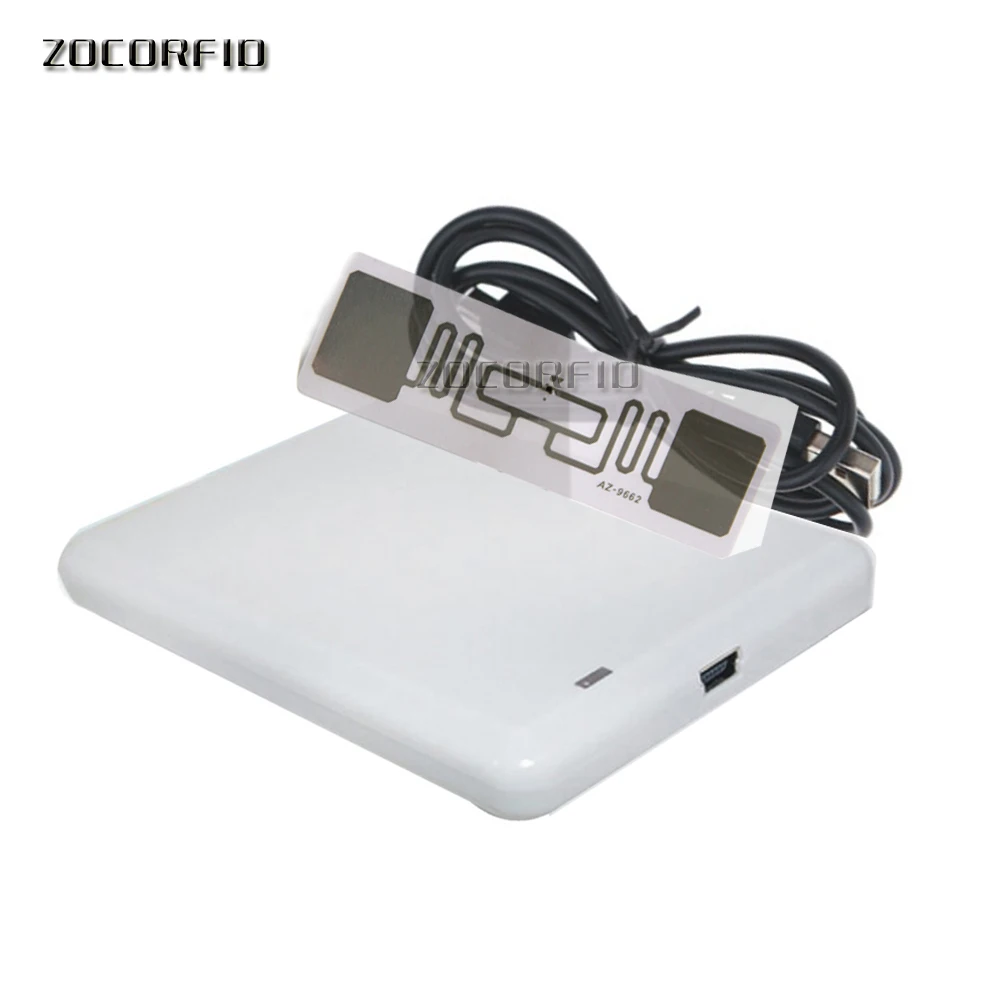 920-925MHz USB reader writer uhf rfid for access control system with sample card provide free sdk ,demo software