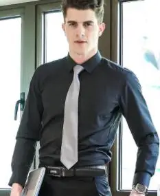 

2020 Men's and women's overalls shirts long sleeves tailored twill shirts professional business shirts