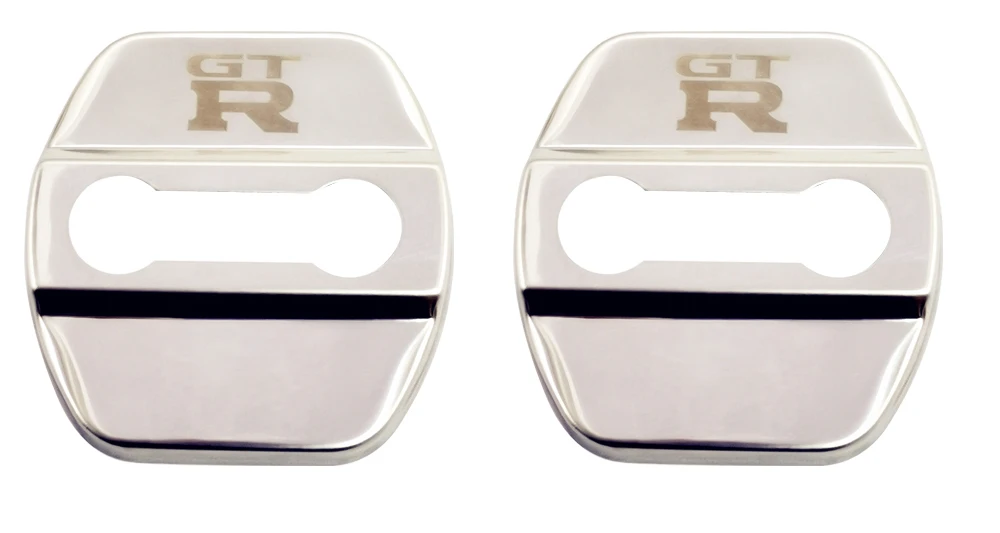 FLYJ 2PCS Car Door Lock Buckle cover car accessories interior protector For nissan GTR GT-R NISMO R35 premium edit | Автомобили и