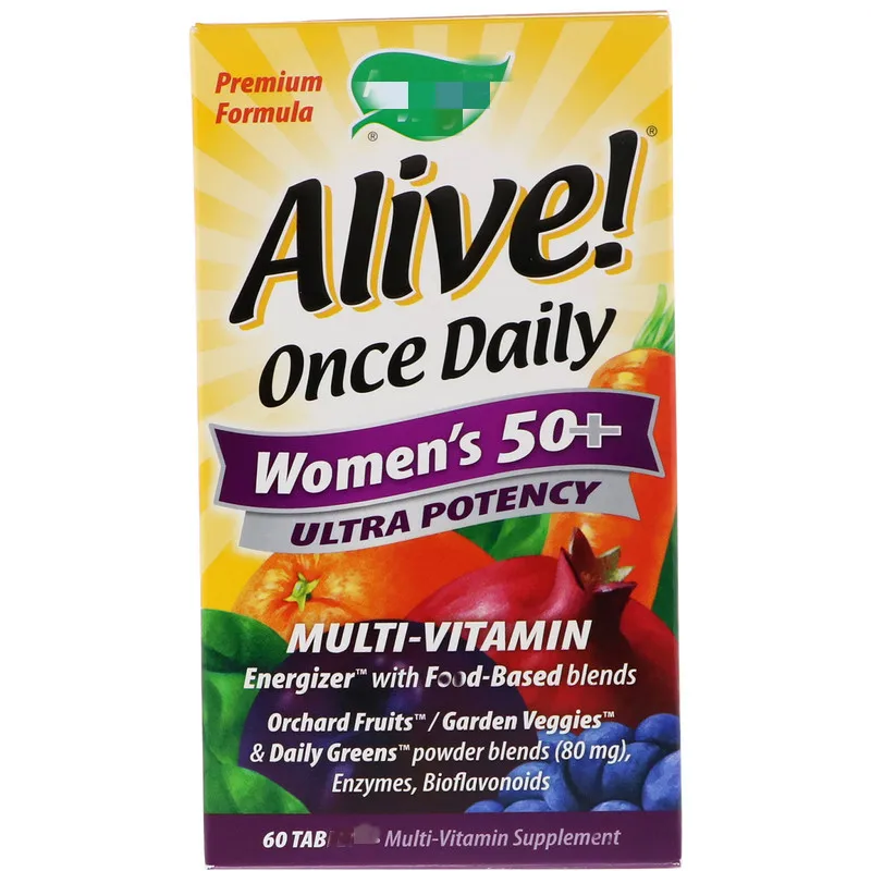 

Alive! Once Daily, Women's 50+ Multi-Vitamin, 60 Tab