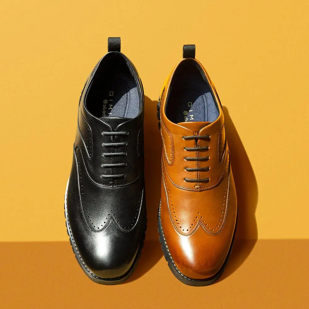 

Xiaomi mijia men's lightweight sports Oxford shoes leather deodorant shock absorption flat leather shoes men's dress shoes smart