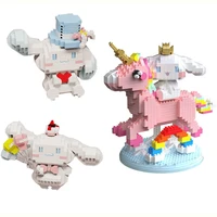new unicorn spin balloon top hat jade hanging dog model micro building blocks diy educational childrens toy gift