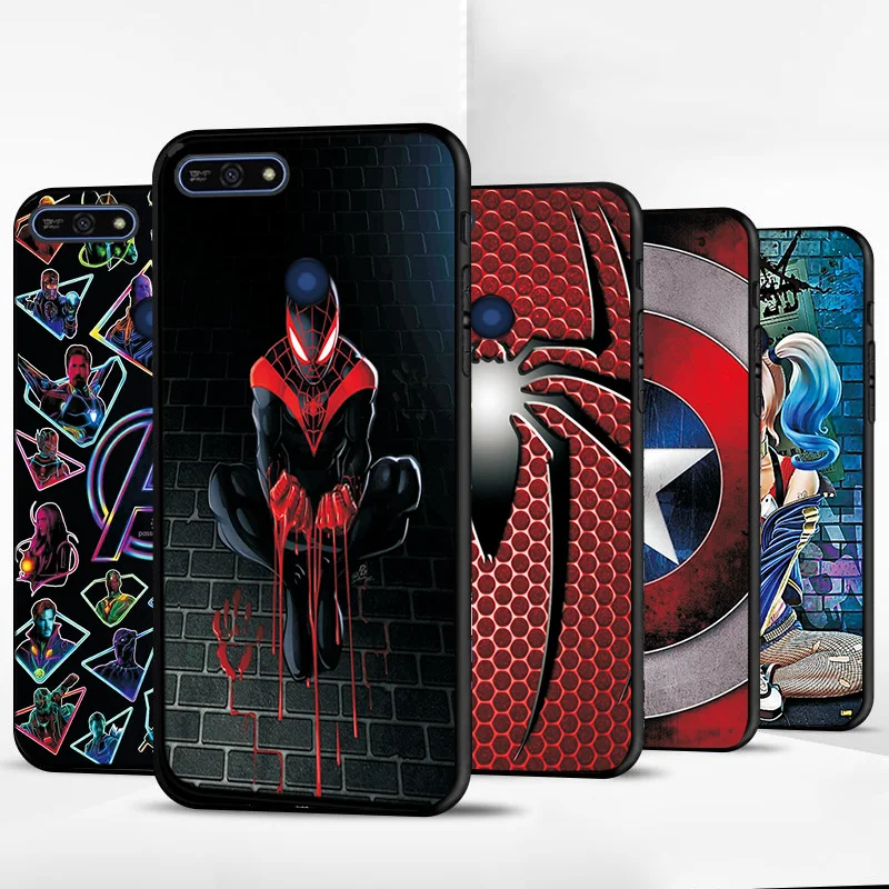 Черный чехол ТПУ чехол для huawei Honor 7A Pro милый чехол Venom для huawei Honor 7C 8C 8X 8A 7S 7X чехол s на Y5 Prime бампер
