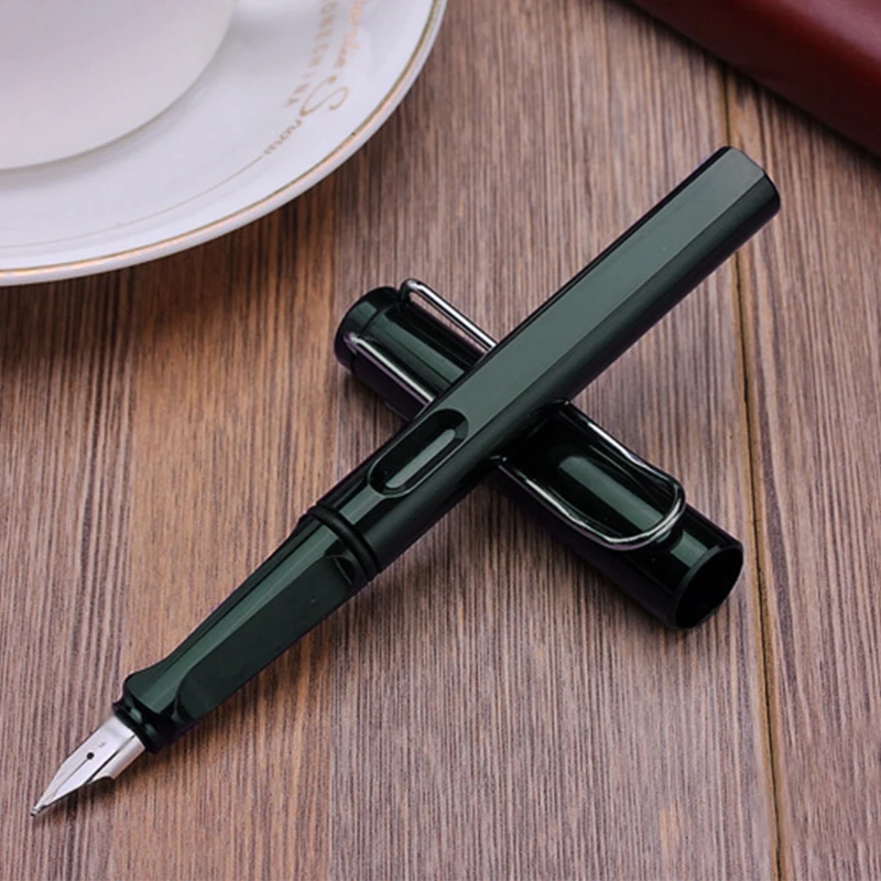 

Y1UB Palladium Trim Green Fountain Pen Fine Nib Smooth Writing Ink Best Present