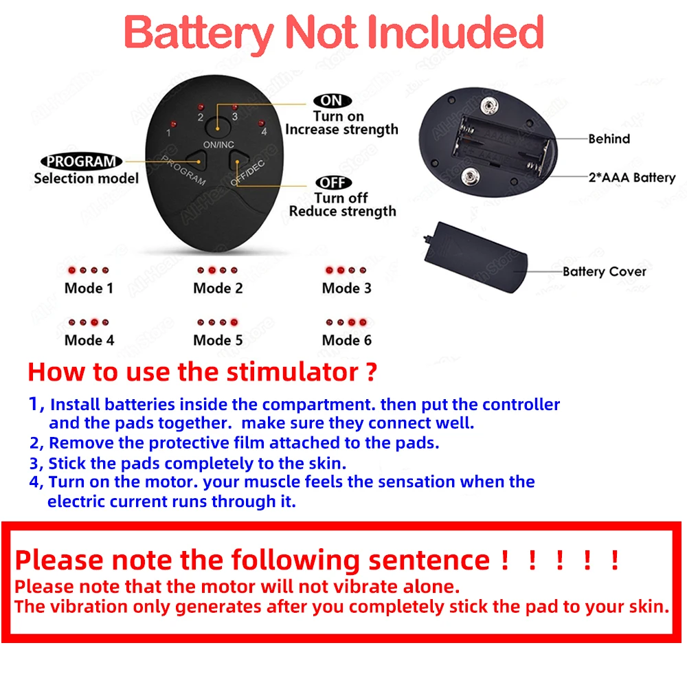 EMS стимулятор мышц электростимулятор электроды Электрический Антицеллюлитный