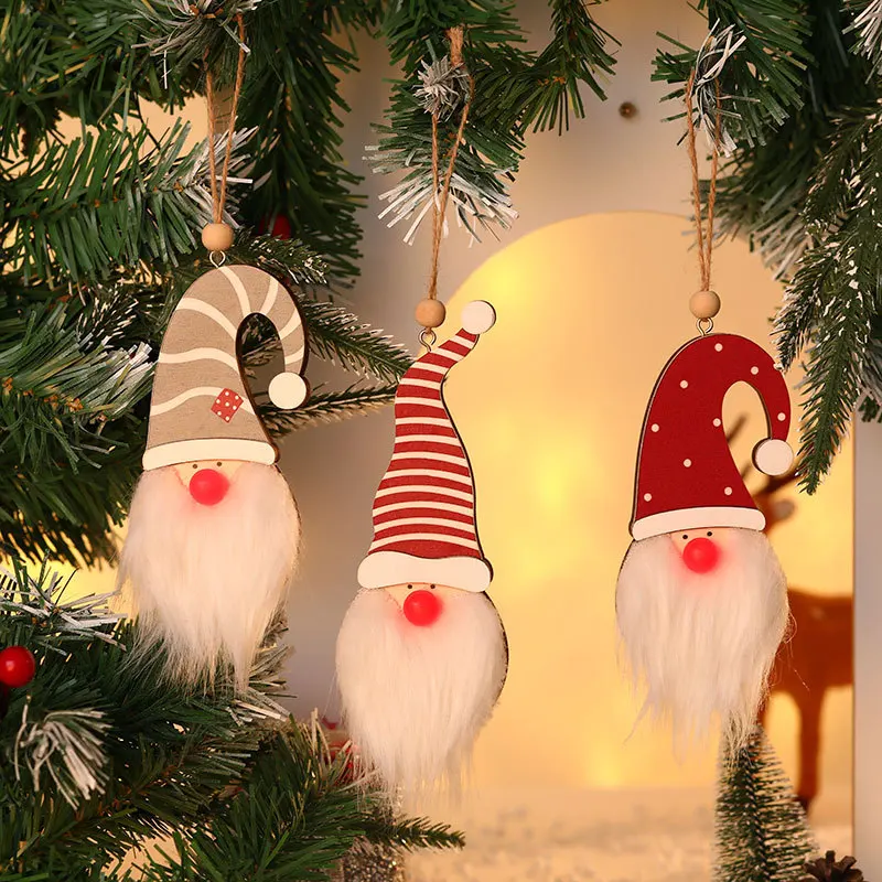 

Santa Glowing Led Christmas Decoration Light Home Decor Christmas Decoration on Tree Personalized Alberelli Di Natale Miniature