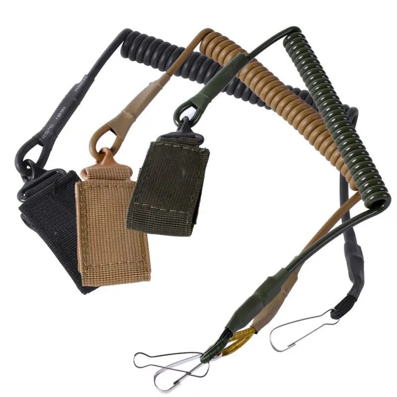 

Airsoft Gun Sling Tactical Single Point Pistol Handgun Spring Lanyard Sling Quick Release Shooting Hunting Telescopic Army Strap