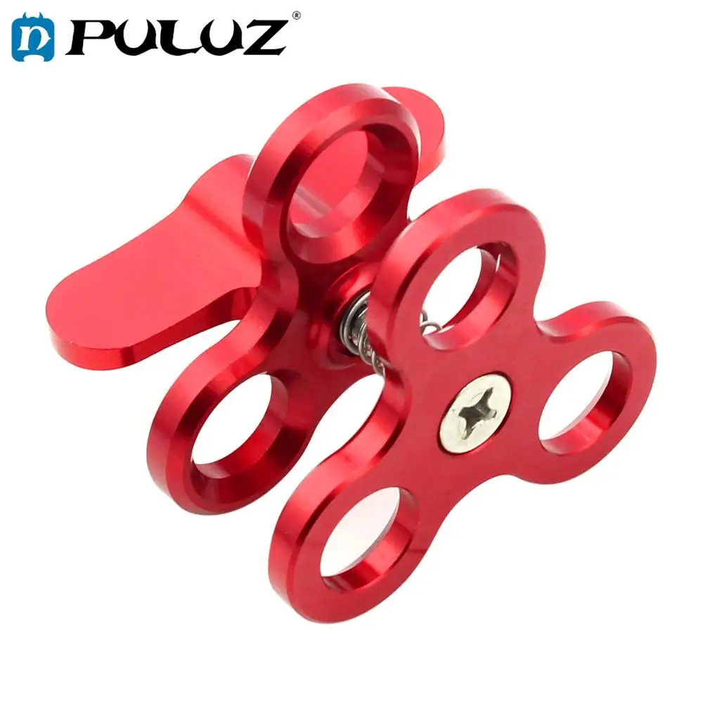 Тройной шариковый зажим PULUZ с отверстием для закрытия камеры дайвинга CNC