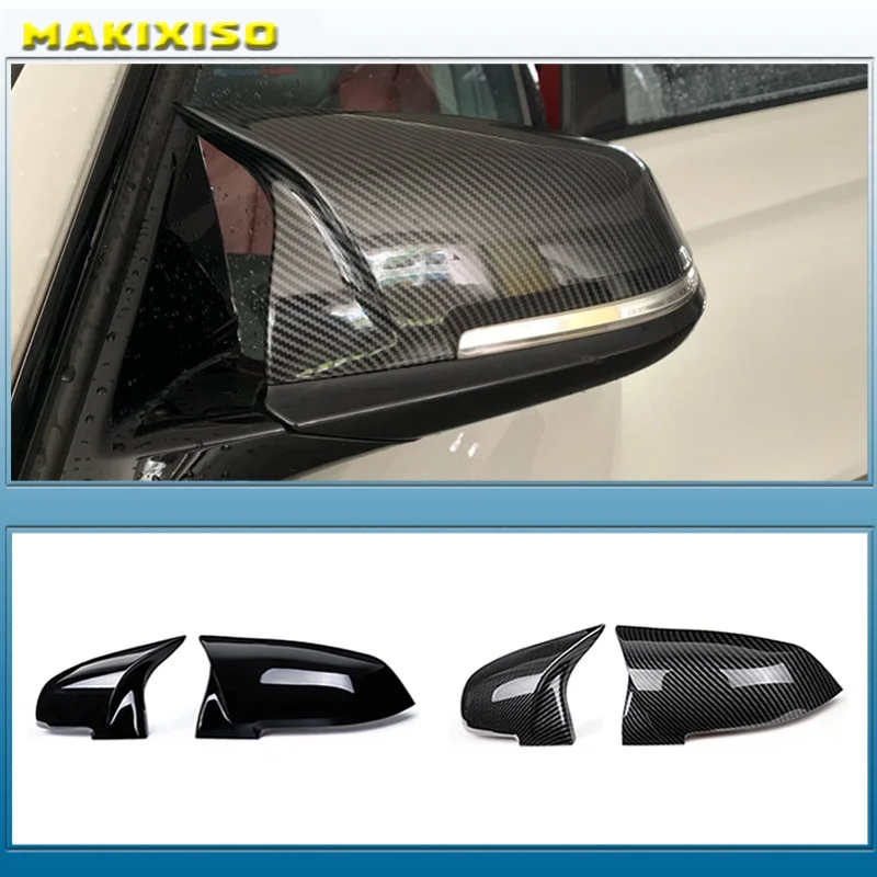 

Rearview Mirror Cover Side Wing Rear View Mirror Case Cover Glossy Black For BMW serie 1 2 3 4 F20 F21 F22 F30 F32 F36 X1 F87 M3