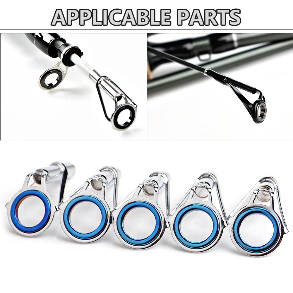 5 шт./упак. снасти рыболовные удочки Ремонтный комплект Топ направляющее кольцо