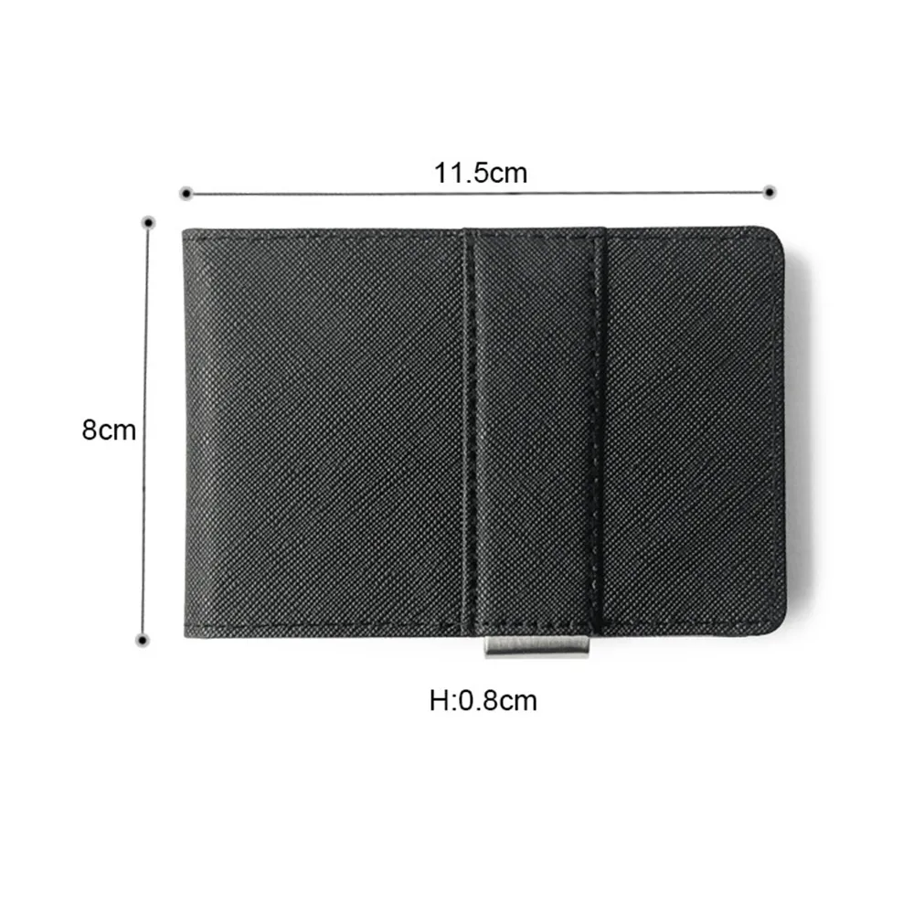 

Men's Card Package Card Sets Short Pattern With Stainless Steel Wallet Creative Black Simple Multi-card Holder Wallet