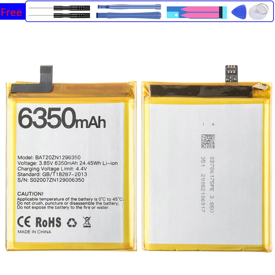 Мобильный телефон аккумулятор BAT20ZN1296350 6350mAh Для DOOGEE S96/S96 Pro/S96Pro