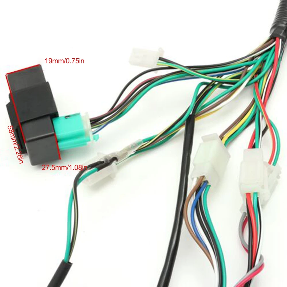 

50 70 90cc 110cc 125cc Wiring Harness Loom Solenoid Coil CDI Quad Dirt Bike ATV