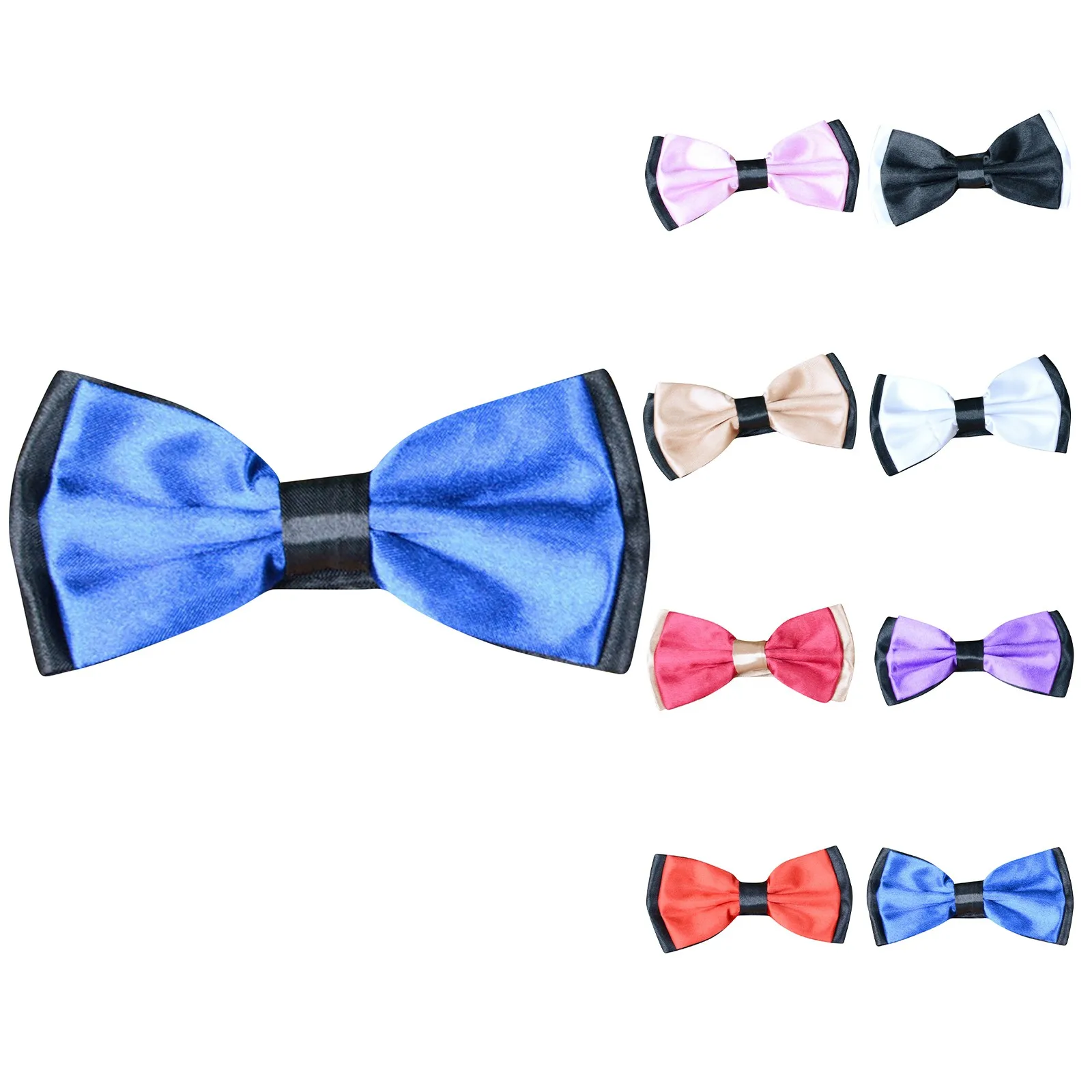 

Classic Men Bowtie Tuxedo Wedding Party Plain Necktie Tie Boy Business Butterfly Formal Solid Color Adjustable Bow Ties New#p3