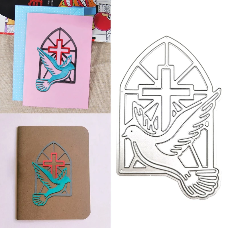 

Christian Peace Dove Metal Cutting Dies Stencil Scrapbooking DIY Album Stamp Paper Card Mold Embossing Decoration Craft