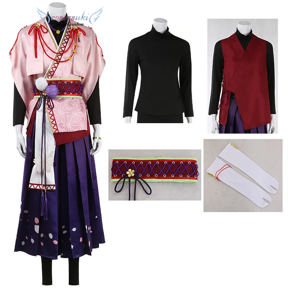 

Аниме! Набор звезд 2, Персональный Игровой костюм Oukawa Kohaku MV, костюм для Хэллоуина, Рождества, карнавала, новогодней вечеринки, костюмы для кос...