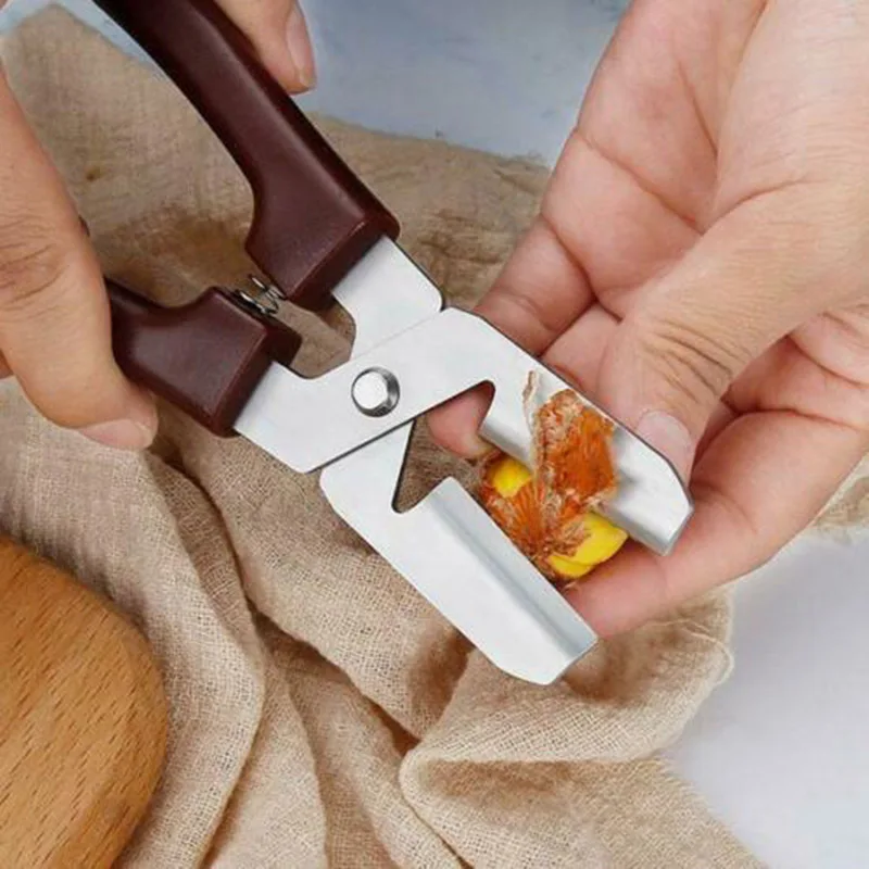 High Chestnut Cut Scissors Portable Stainless Steel Walnuts Nuts Opener Clip with Spring LG66 | Дом и сад
