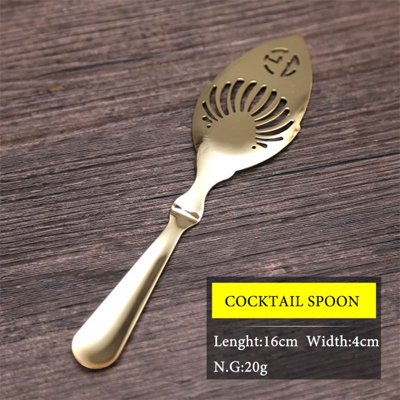 Новый Нержавеющая сталь ложка для абсента коктейль бар посуда горький совок