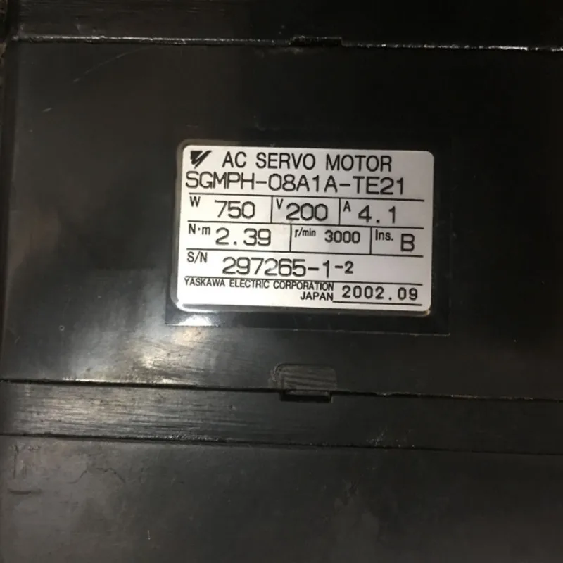 

Used Tested Working SGMPH-08A1A-TE21 AC SERVO MOTOR