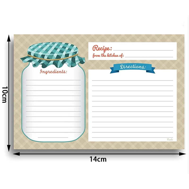 

30PCS Kitchen Recipe Cards - Double Sided Cards, 4 X 5.6 inch Perfect for wedding decoration, house Party Supplies DIY wedding