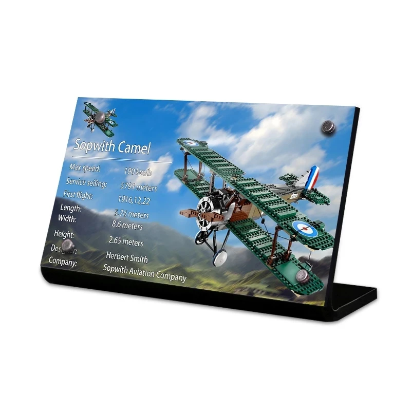 

The Acrylic Display Stand Brand For 10226 Sopwith Camel Toys Building Blocks