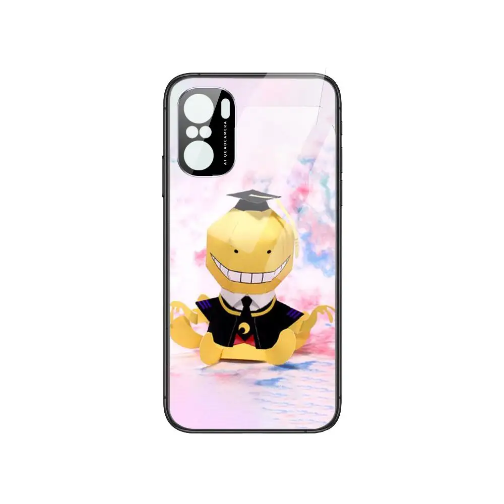 

Assassination Classroom Phone Case For POCO F1 F2 F3 Pro X3 M3 9C 10T Lite NFC Anime Black Cover Silicone Back Prett mi 10 ultra