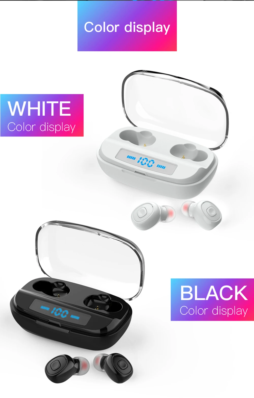 Беспроводные наушники TWS Bluetooth 5,0 стерео наушники спортивные наушники гарнитуры с микрофоном