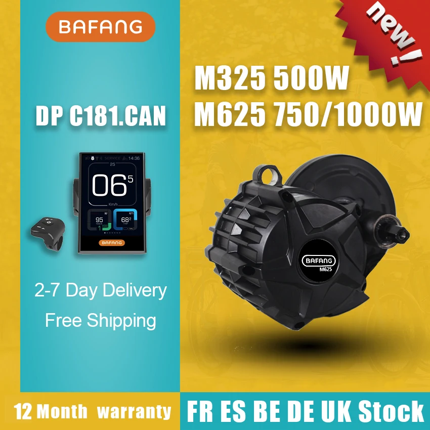 Комплект для переоборудования Ebike BAFANG M625 M325 50.4V1000W 750W 500W Средний приводной
