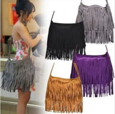 Модная однотонная женская сумка из искусственного меха трендовая через плечо