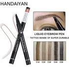 HANDAIYAN 3D мануального татуажа бровей, карандаш для бровей, легко наносится, четыре вилка ручка Водонепроницаемый наконечник, микро лезвия, для тату бровей косметические карандаши инструмент TSLM2