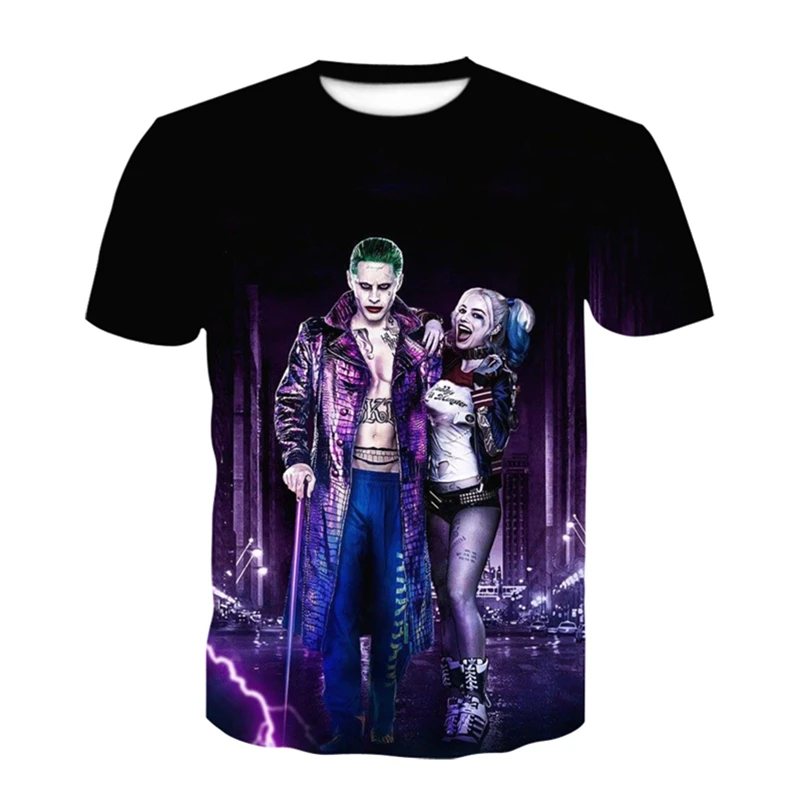 

Summer Clown Fashion Joker 3D Printed T Shirt Men Joker Face Casual Male Tshirt Clown Short Sleeve Funny T-Shirts Tops XXS-6XL
