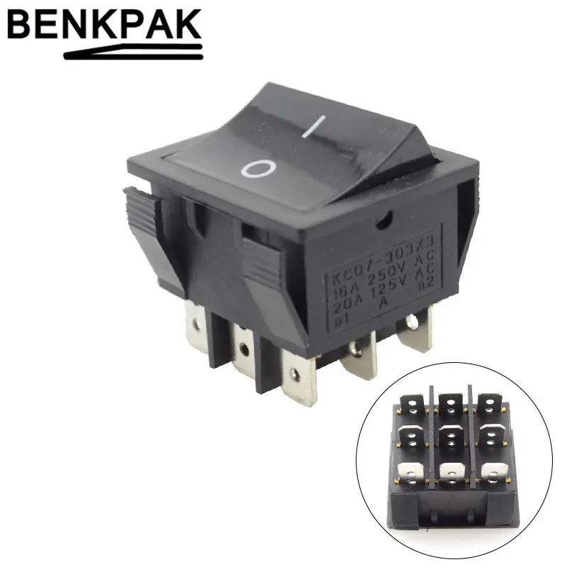 9 контакты кулисный переключатель вкл выкл вкл/выкл|on-off-on switch|on-off rocker switchon-off switch |