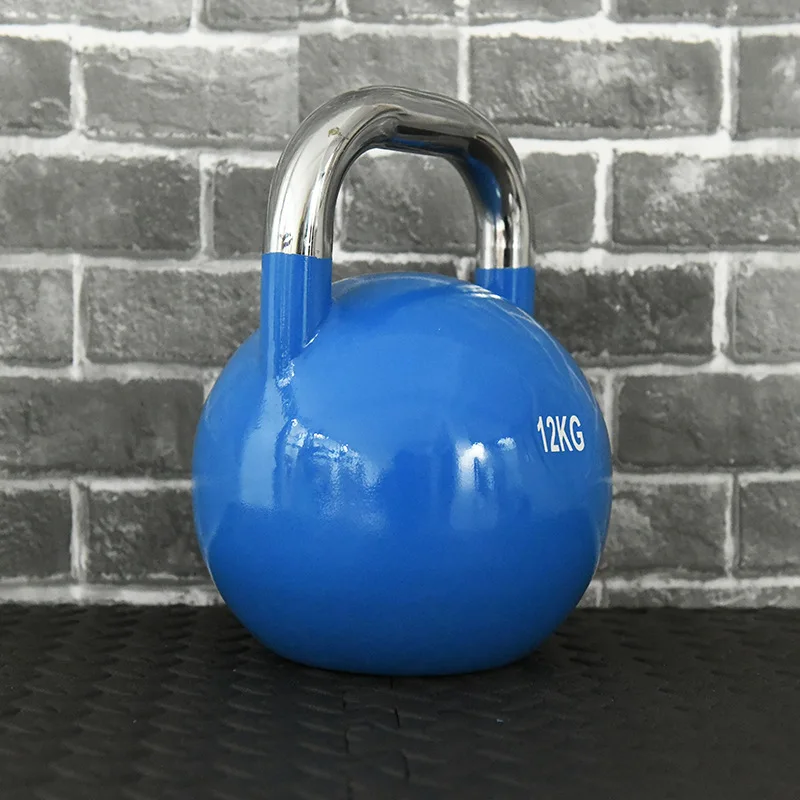 

Color Steel Competitive Kettlebell 10KG/20KG Competition Kettlebell Rack Set Personal Training Equipment
