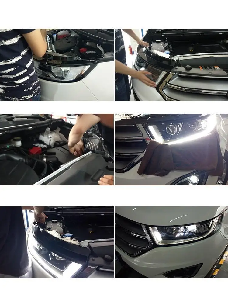 Drl Luces Para Auto Assessoires светодиодные боковые поворотники Automovil фары Задние Автомобильные фары в сборе 13 14 15 16 для Ford Mondeo
