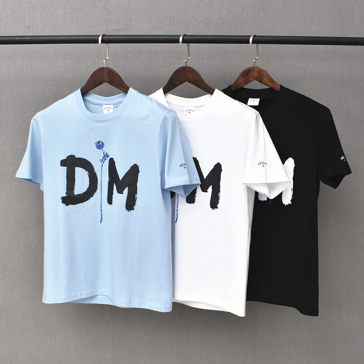 

Highest Quality NOAH 20ss DM Single Rose TEE Streetwear Oversized T-shirts Summer Clothes For Women/Men Couples