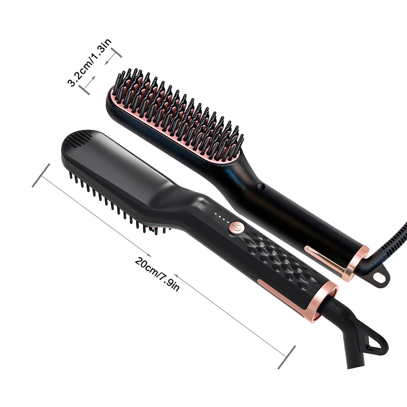

Hair Straightener Brush Men Beard Hair Straightener Comb Professional Straightening Irons Heated Electric Fast Hair Straightener