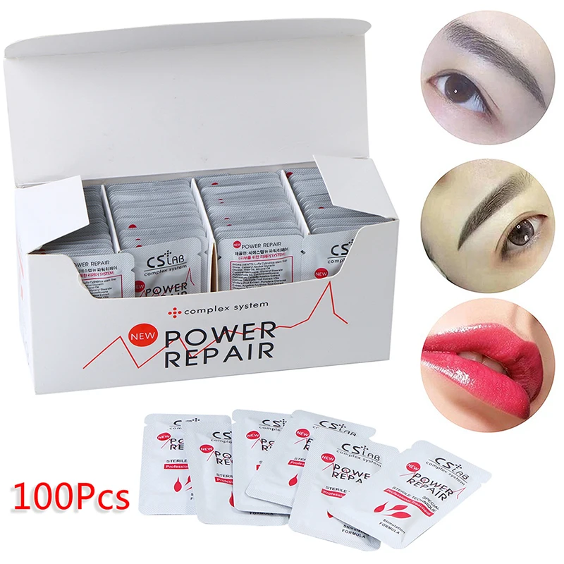 

100pcs/box Renewable Cream Repair Cream Permanent Material Repair Make Up Tattoo Eyebrows Tattoo Recovery Cream