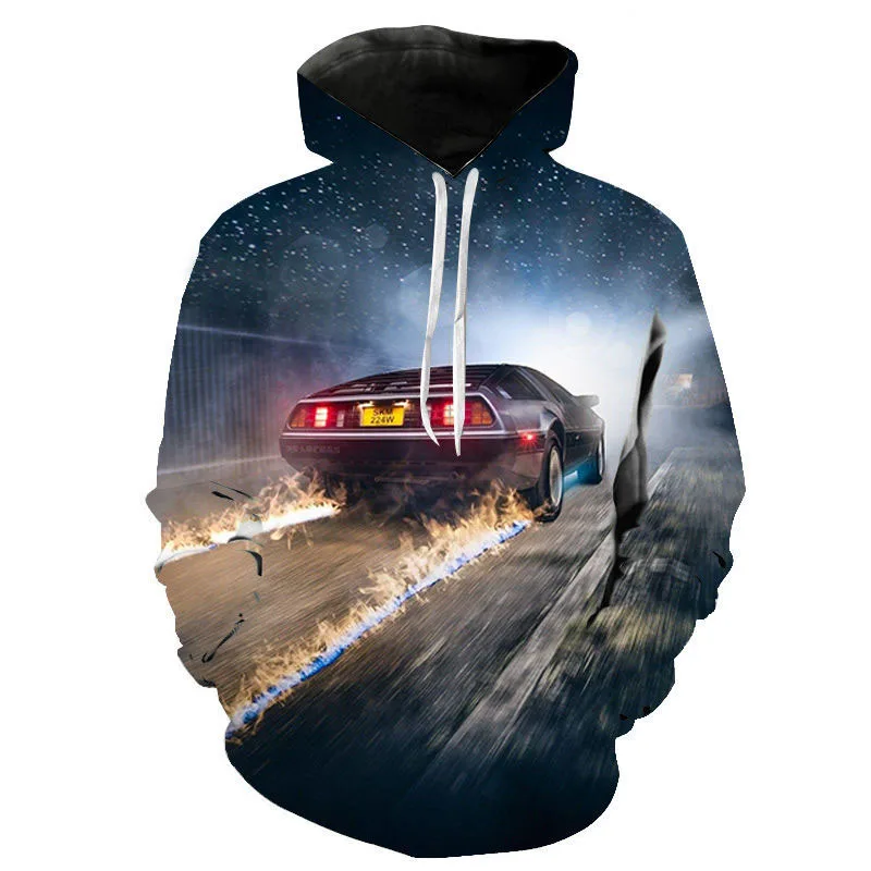 Толстовка с 3D принтом Назад в будущее для мужчин и женщин Повседневная модная