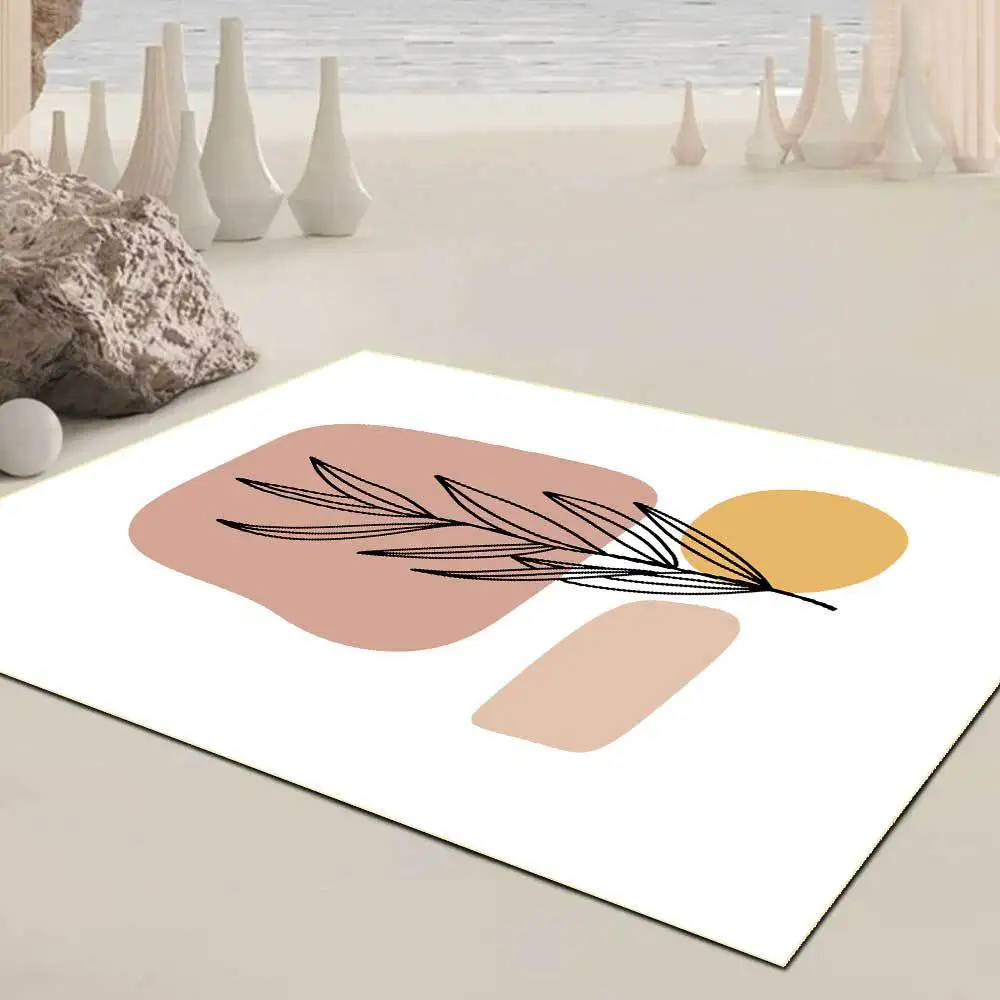 

Area Rugs For Home Living Room Simple Nordic Ins Style Carpet In The Bedroom Tree Leaf White Decor For Room Corridor Floor Mat