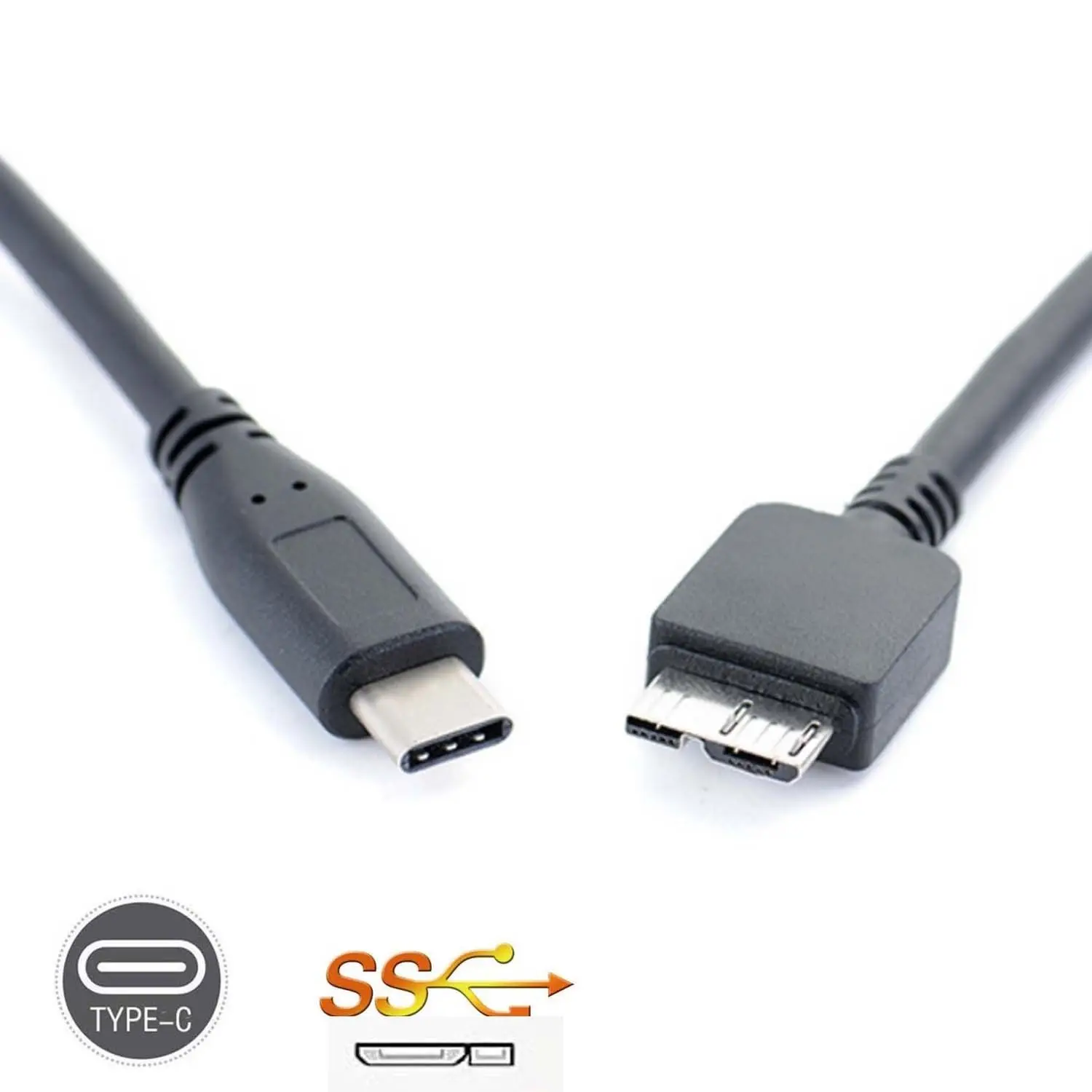 USB 3.1 Type-C USB-C to 3.0 Micro B Cable Connector For Google Chromebook Pixel 2 LS Tablet External Hard Drive | Электроника