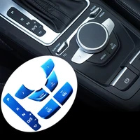 car electronic handbrake door lock central control button protection cover stylish decorative stickers suitable for audi q2l