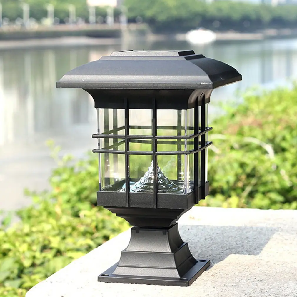 

Outdoor Column Lights Modern Square Patio Pillar Lights Outdoor Waterproof Garden Post Light Fixtures Exterior Lighting HOT