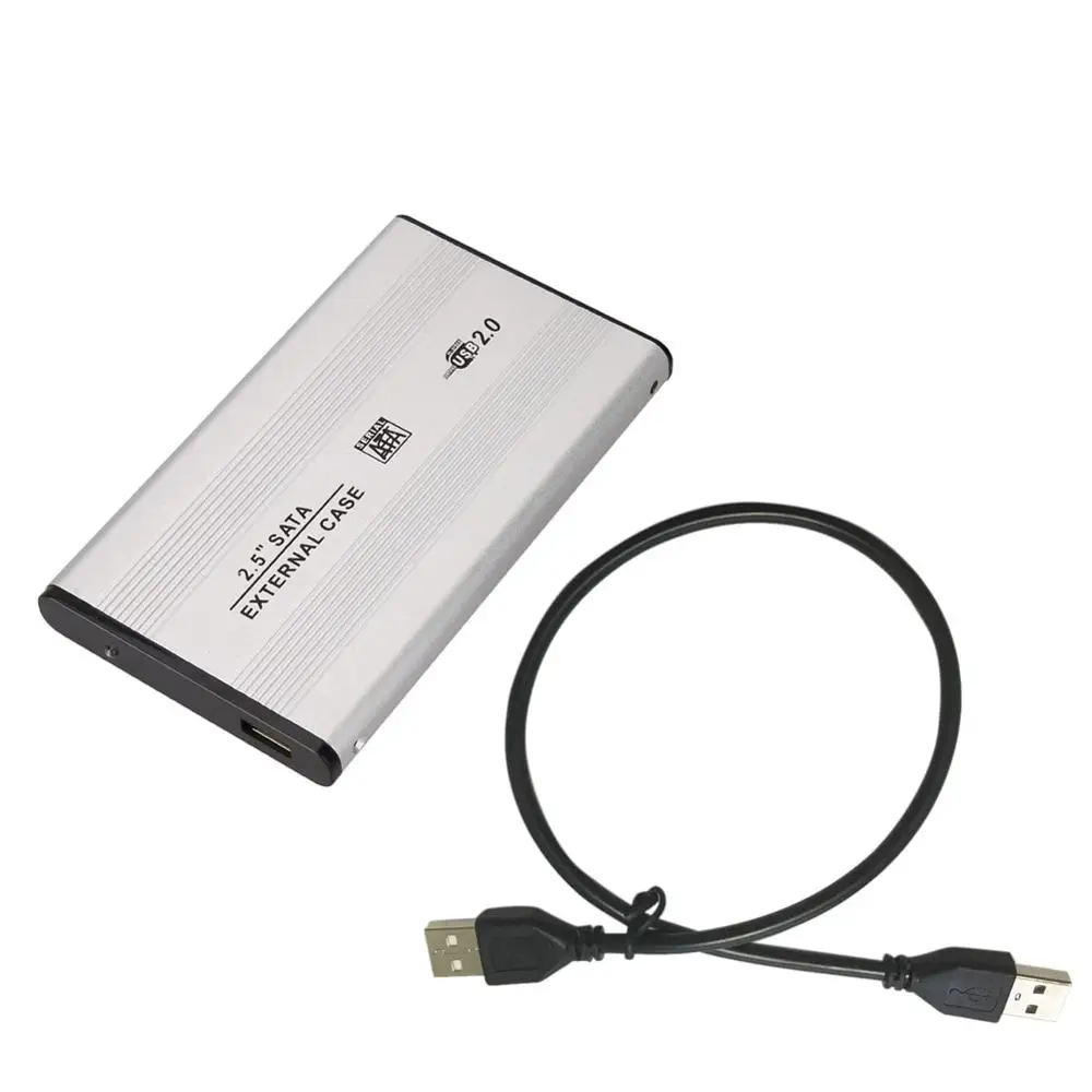 White Чехол для жесткого диска Внешний USB 2,0 для жесткого диска Sata 2," дюймовый HDD адаптер чехол HDD корпус коробка для ПК компьютер Ноутбук - Цвет: White