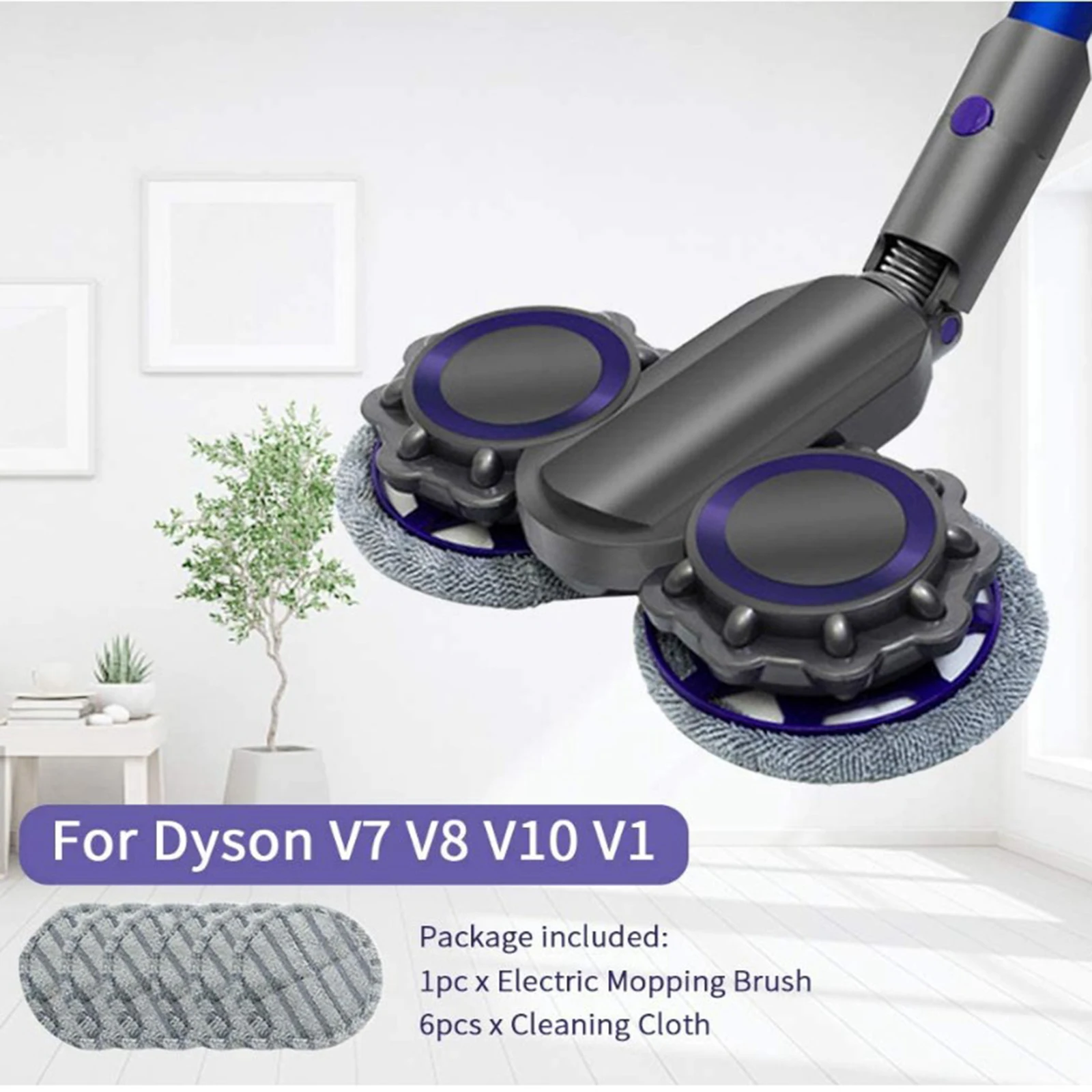 

Household Electric Mop Head for Dyson V10 Vacuum Cleaner Floor Attachment