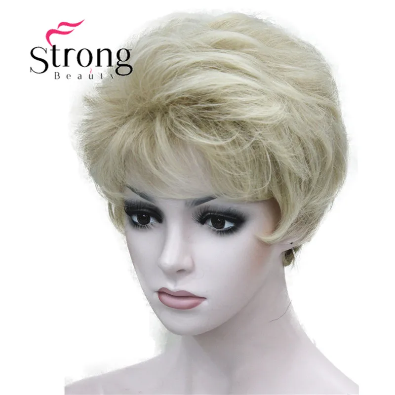 StrongBeauty женский короткий синтетический парик из натуральных волос, светильник, парик из коричневых волос