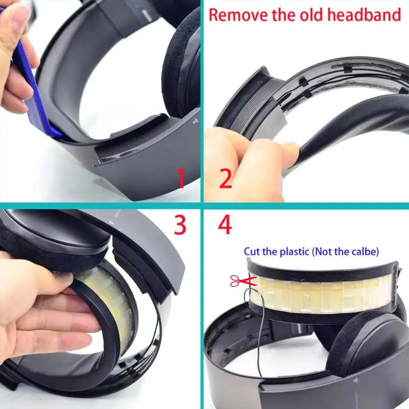 

1 pcs Soft Earpads Ear Cover Headband for S ony PS3 PS4 CECHYA-0080 Headphones