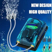 aquarium fish oxygen air pump singledouble outlet transparent mute with antiskid foot sb 348a sb 248a la
