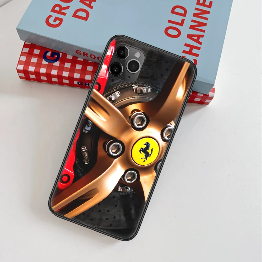 

Ferrare Luxury Sport Car F1 Racing Phone Case For IPhone 4 4s 5 5S SE 5C 6 6S 7 8 Plus X XS XR 11 12 Mini Pro Max 2020 black