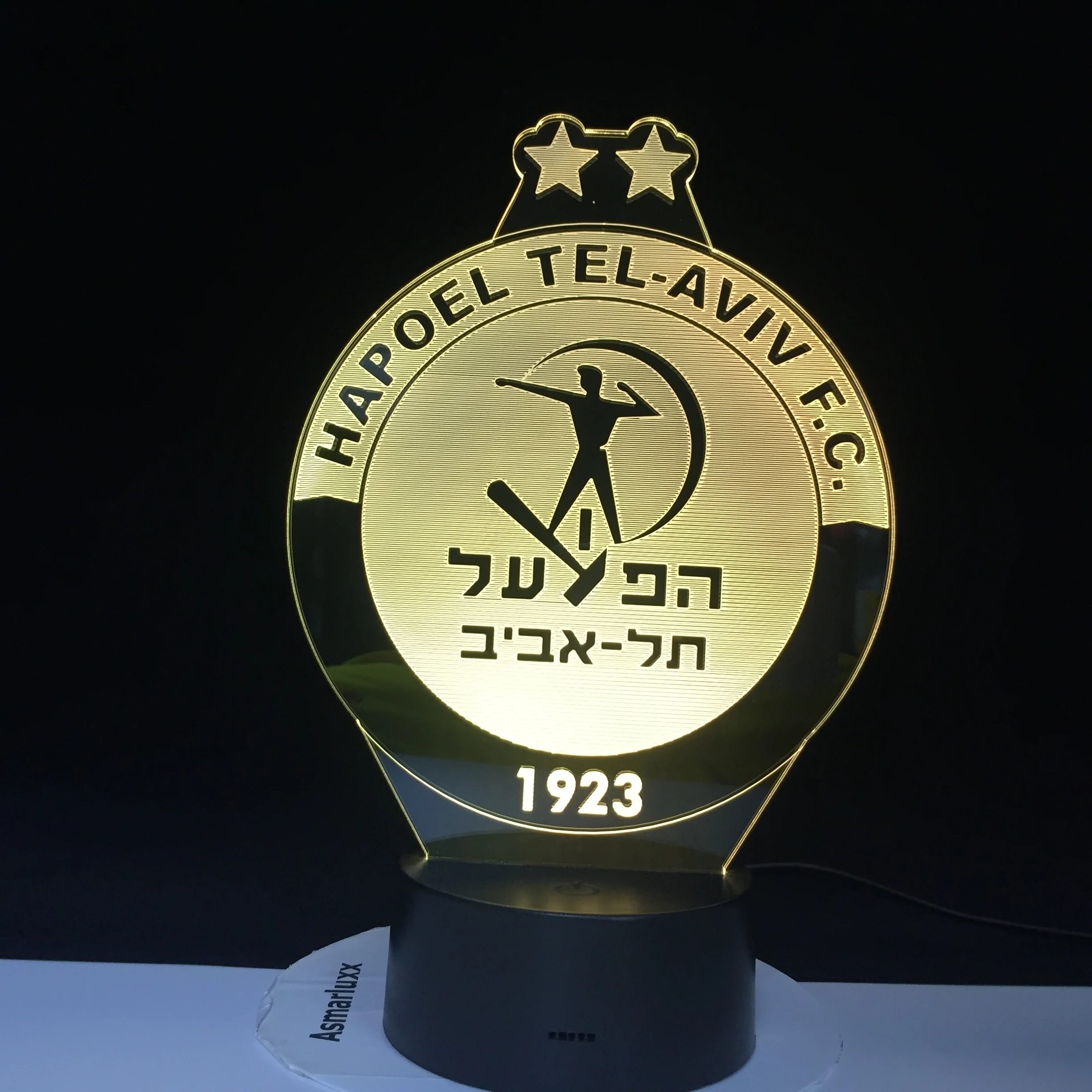 Israel Hapoel Tel Aviv светодиодный знак 3D светильник гаджет Прямая поставка поставщиков